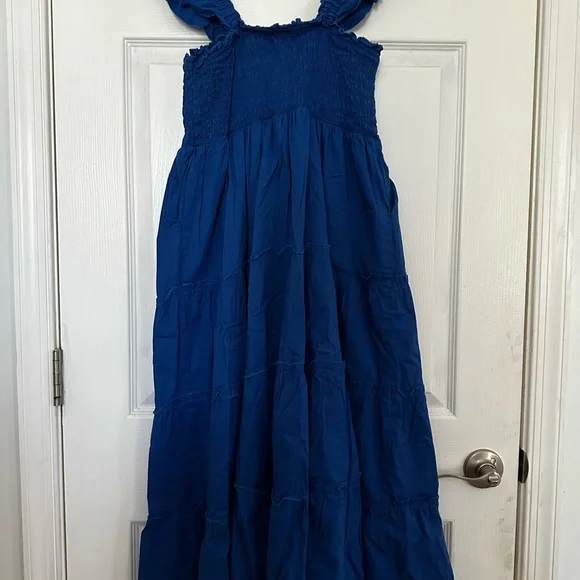 EUC Torrid Royal Blue Ruffle Strap Dress - Picture 6 of 8